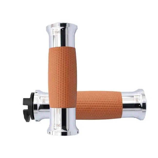Avon Gel Grips Chrome Tan Indian Scout kromi Tan Superhinta