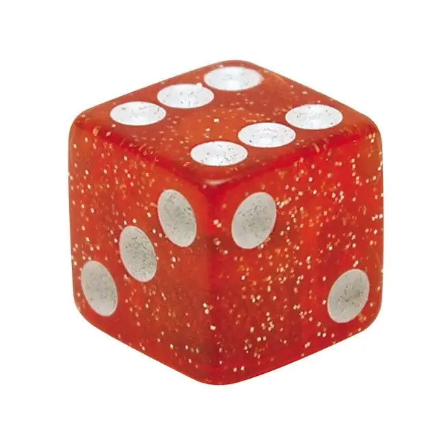 Trik Tropz venttiilin varren korkit Dice Red Glitter Alkuperäinen