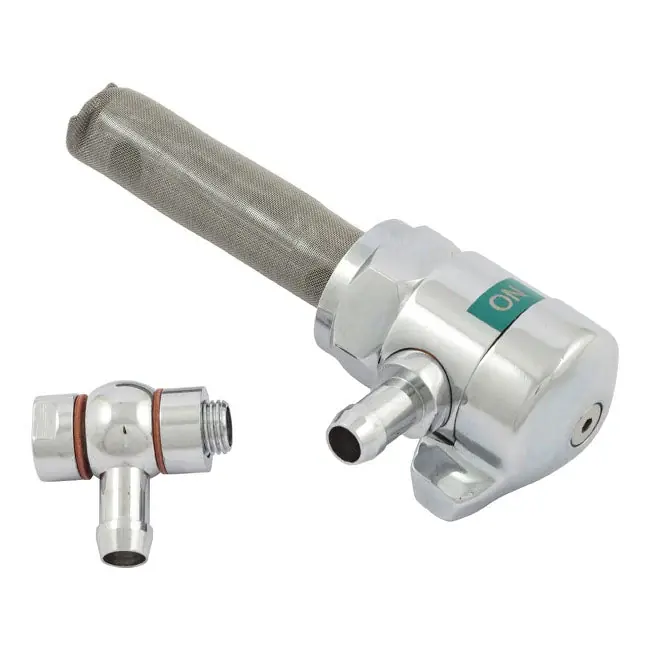 Spyke Petcock Kromi 22mm / 3/8" NPT Pikatoimitus