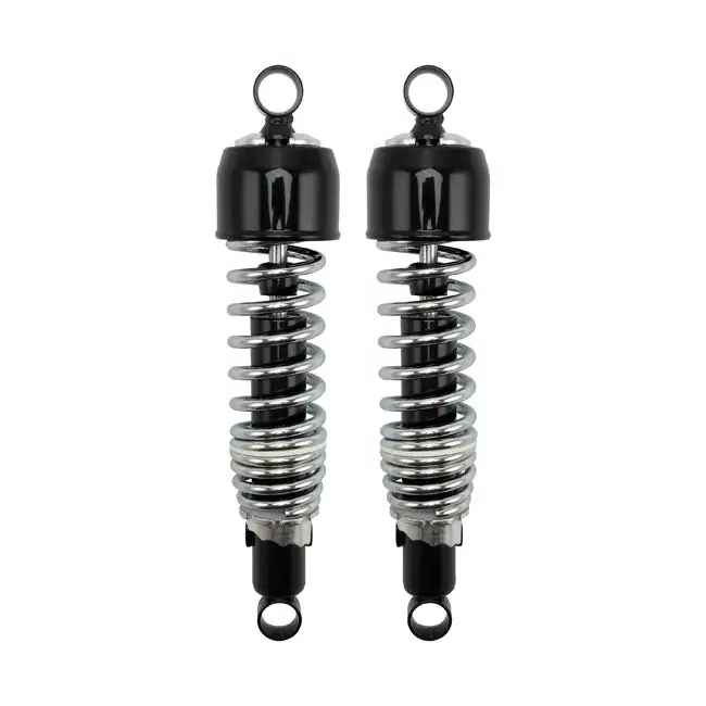 Tilaa Heti Emgo Shocks 325mm musta / kromi Multifit