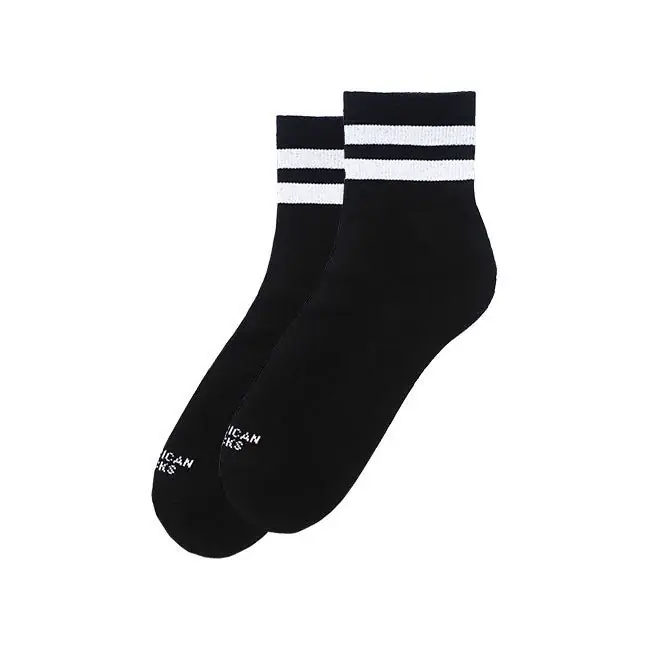 American Socks Back in Black Nilkkasukat korkeat sukat Edullinen