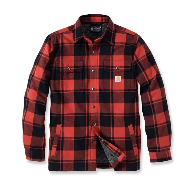 Asiakkaiden Suosikki Carhartt Sherpa-vuorattu flanellipaita ruudullinen paita
