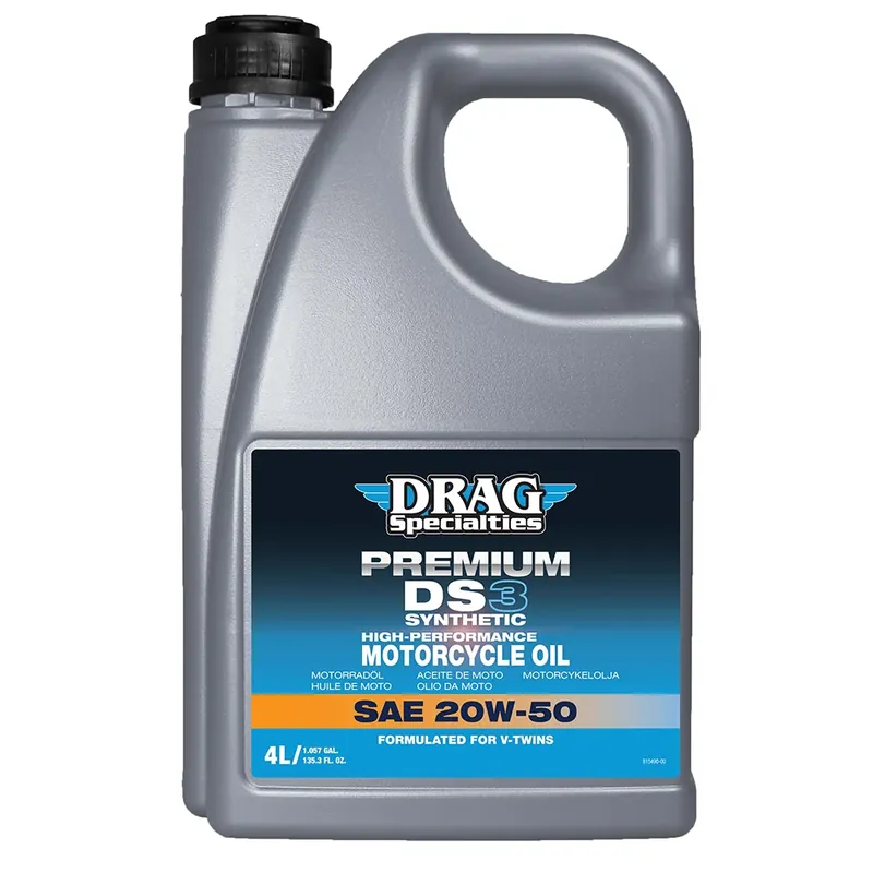 Drag Specialties DS3 Synteettinen moottoriöljy 20W-50 Suosittu