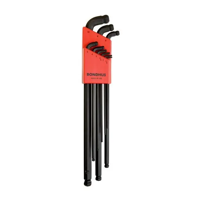 Aito Bondhus Stubby Allen Head/Ball End -avainsarja metriset koot
