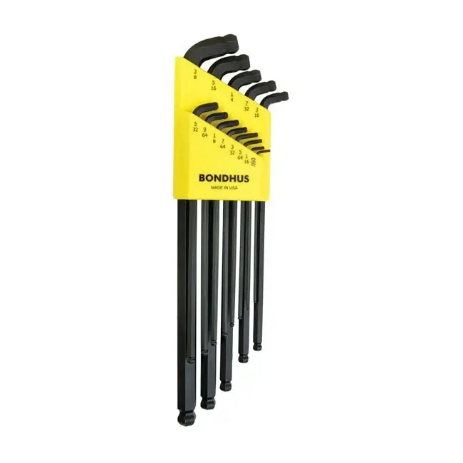 Bondhus Stubby Allen Head/Ball End -avainsarja Yhdysvaltain koot Pakollinen (Must-Have)