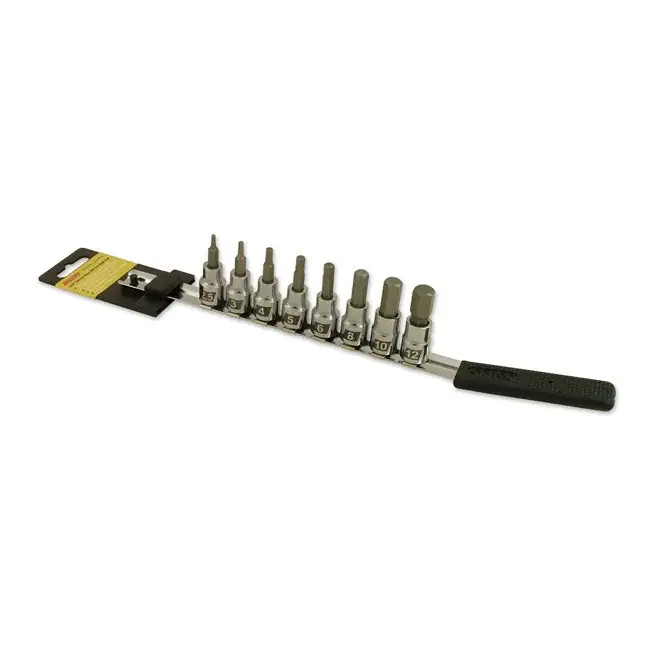 Cruztools kuusikulmainen hylsysarja 3/8" Drive metriset koot Poisto