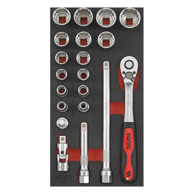 Erikoistarjous Sonic Drive Socket 1/2" Set US Koot