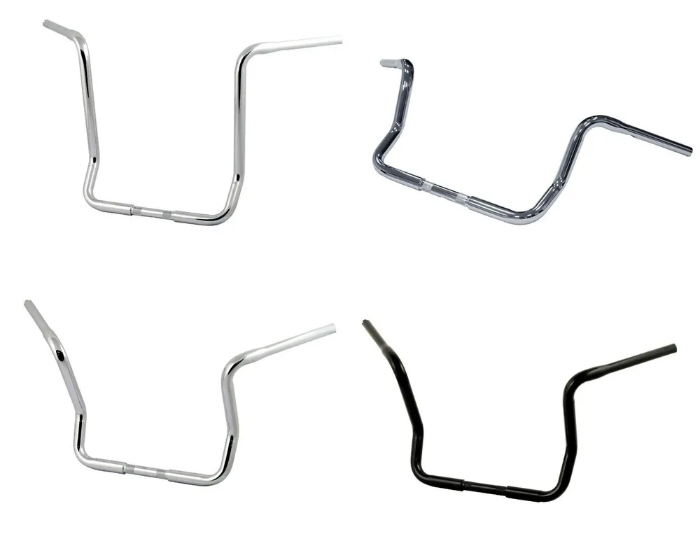 1-1/4" FAT DRESSER apehanger, kromi tai musta Eniten Myyty