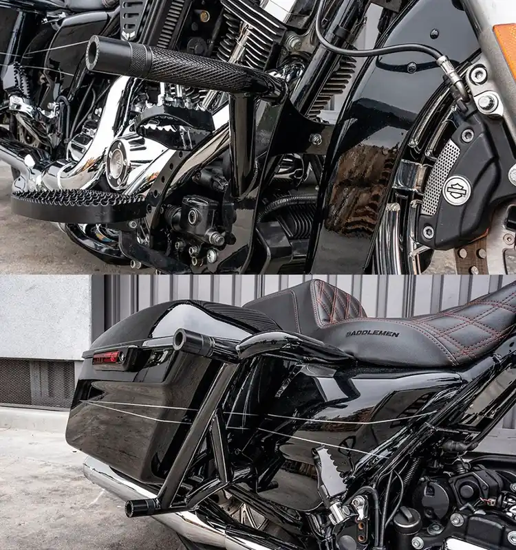 BURLY Club Style BRAWLER CRASH BAR KIT HD TOURING Suosittu
