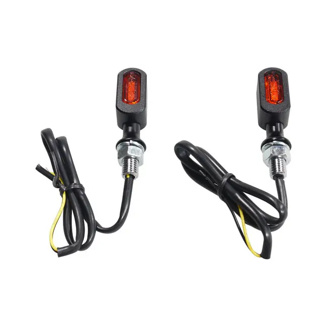Suosittu FASTLINE LED minivilkut taka- ja jarruvalolla, musta/oranssi