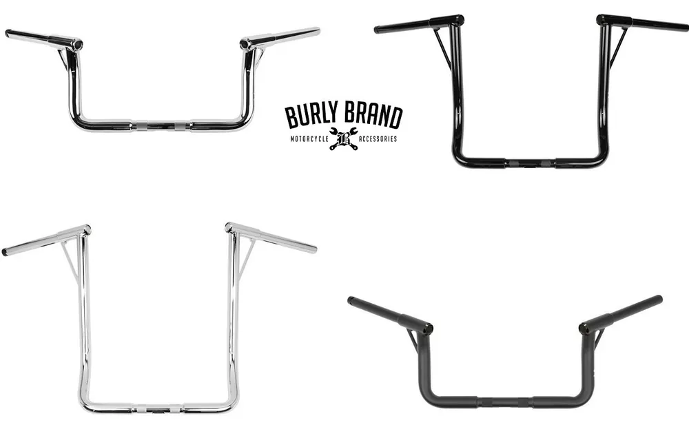 BURLY 1-1/4" LOUIE FAT KING BAGGER apehangerit Flash-Tarjous