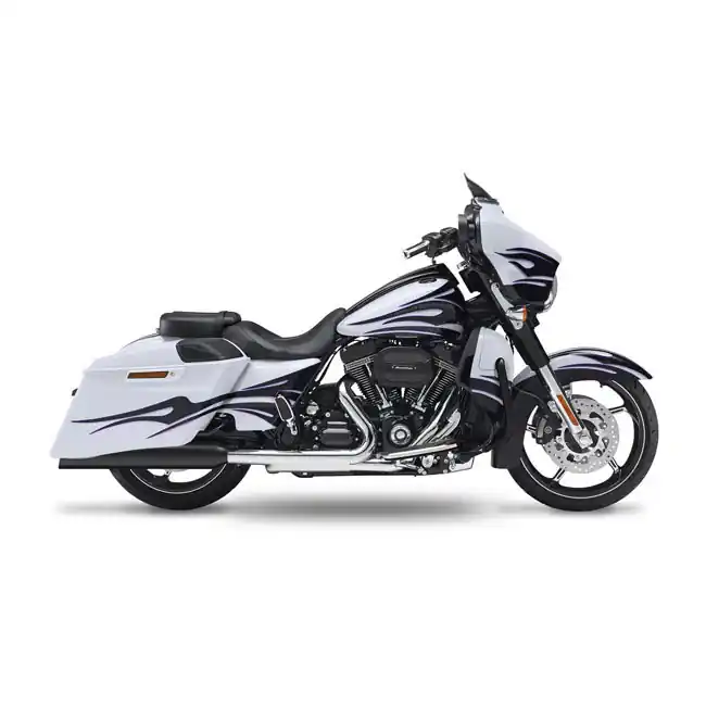 Poisto KESSTECH FL-DOUBLE SLIP-ONS BLACK, BILLET ROUND END CAP