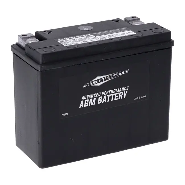 Flash-Tarjous MCS 20Ah, 340 CCA HeavyDuty advance series AGM akku HD 80-96 FLT Touring