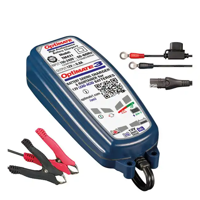 Tecmate OptiMATE 3 12V battery charger Osta Tänään