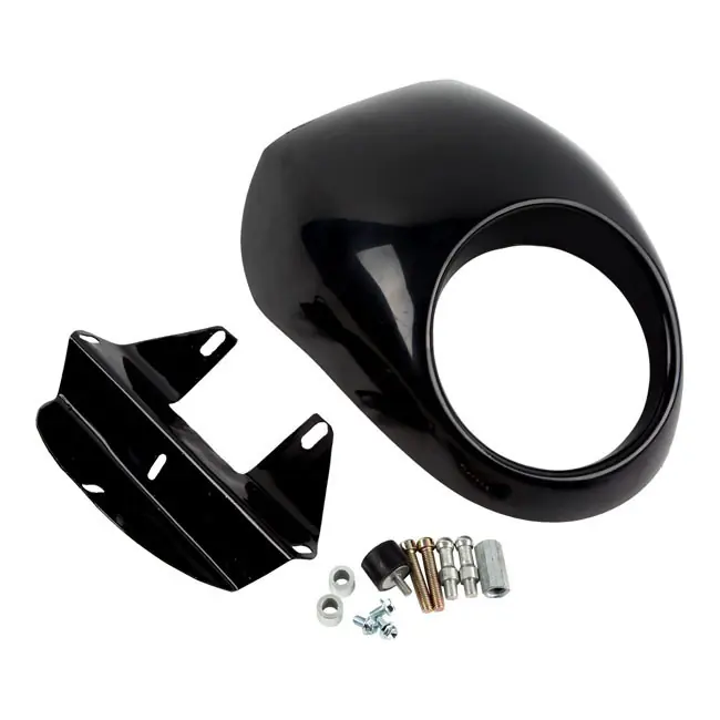 Etuvalokate HD sportster/dyna, kiiltävä musta Halpa Hinta