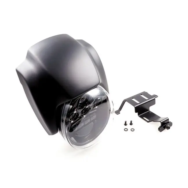 Uusi Malli Etuvalokate LED umpiolla HD Sportster S, CULT-WERK mattamusta