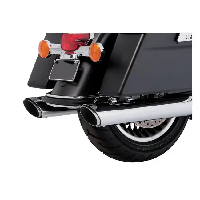 Ajankohtainen VANCE HINES 4" TWIN SLASH ROUND SLIP-ON -17 ja uudemmat TOURING