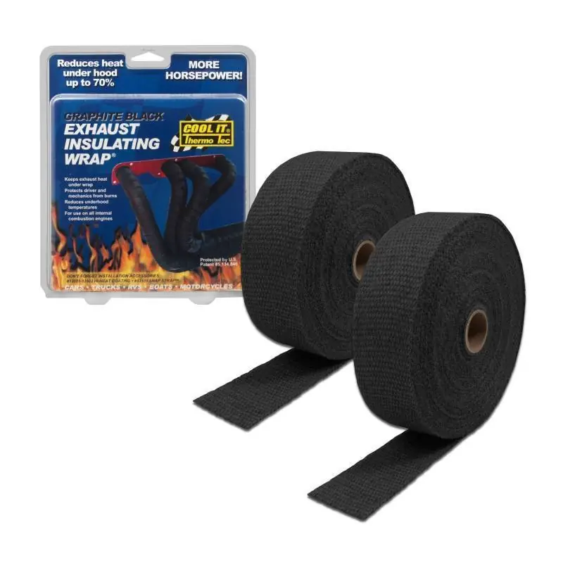 Asiakkaiden Suosikki Pakoputken lämpökääre musta, 15M/50mm THERMO-TEC