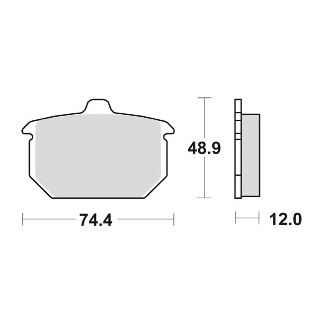 Jarrupalat HD Taakse 82-87 XL, FXR, FXST; 84-85 FX; 83-86 FXWG Alennettu