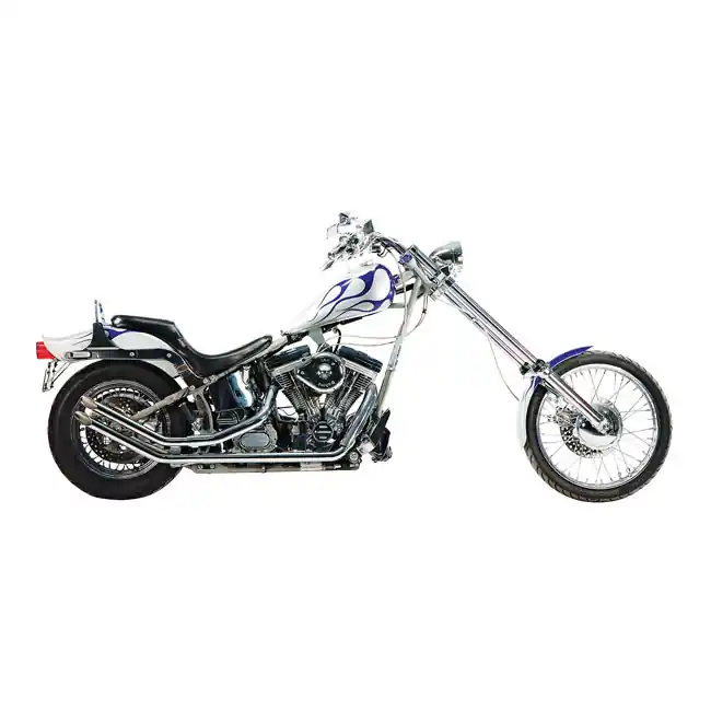 Aito PAUGHCO, UPSWEPT DRAG PIPES. SLASH CUT 86-11 Softail
