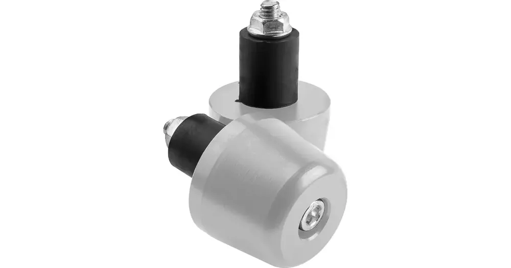 Ohjaustangon päätytulpat, kiinnityskumi 17mm, kromi, 2 kpl, II-laatua, WM Motor Halpa