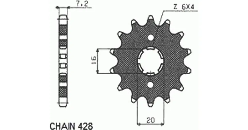 Erikoistarjous Sunstar SUNF228 eturatas, 15 hammasta