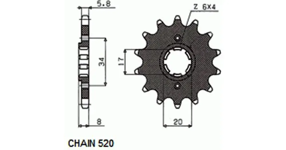 Alennettu Sunstar SUNF302 eturatas, 12 hammasta