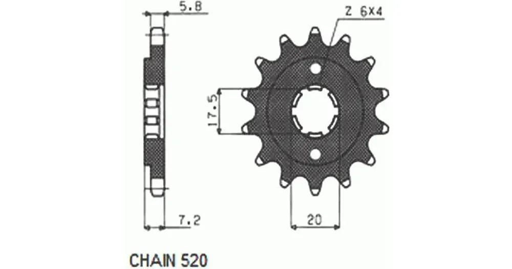 Viimeinen Mahdollisuus Sunstar SUNF303 eturatas, 13 hammasta