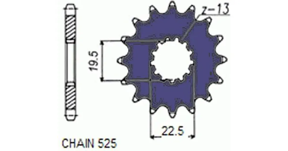 Edullinen Sunstar SUNF403 eturatas, 15 hammasta