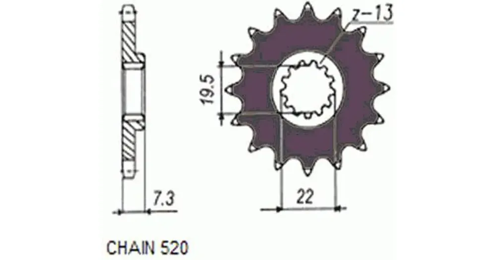 Sunstar eturatas SUNF324 16 hammasta Merkkituote