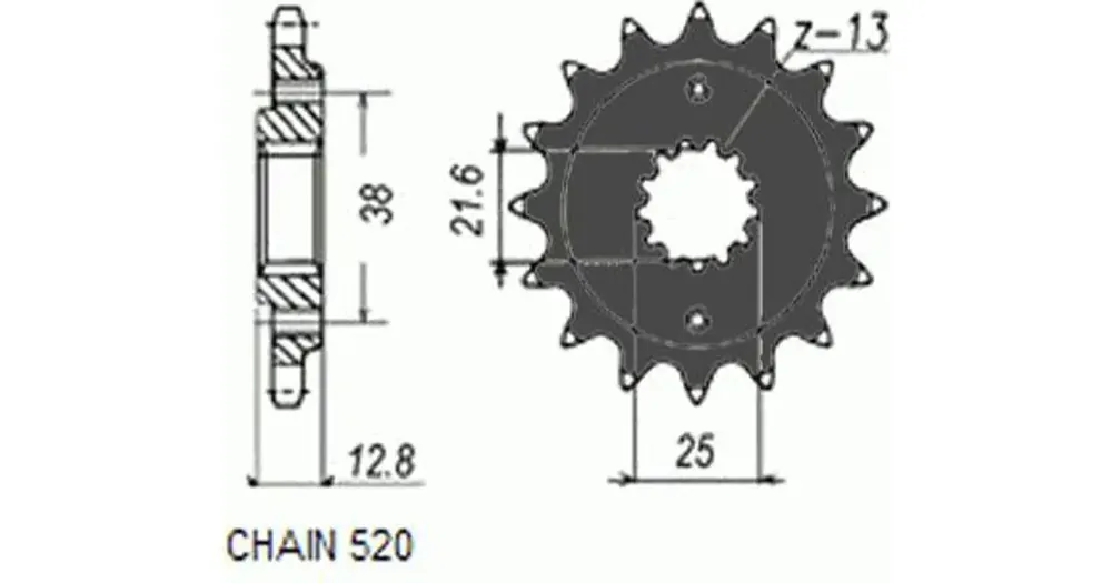 Rajoitettu Tarjous Sunstar SUNF359 eturatas, 14 hammasta