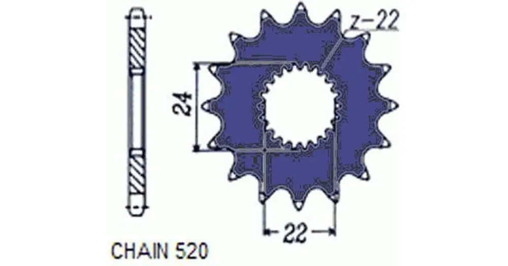 Sunstar eturatas SUNF375 13 hammasta APRILIA RX/SX125 Uusi Kokoelma