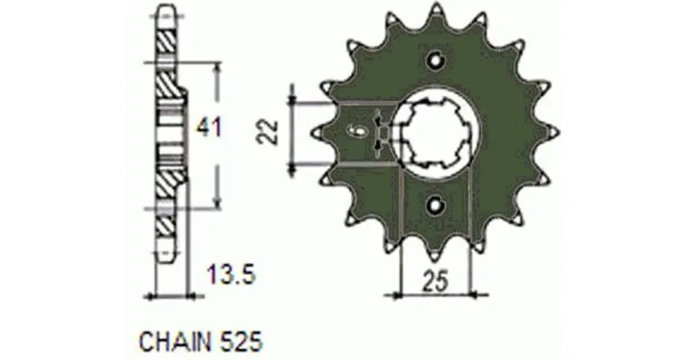 Halpa Sunstar eturatas SUNF405, 17 hammasta