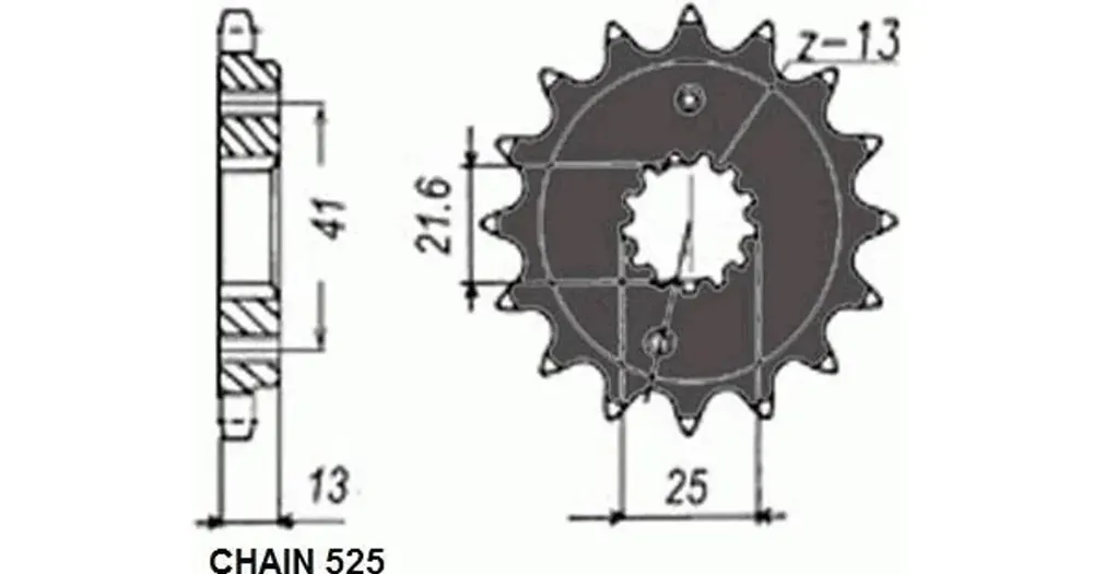 Löytö Sunstar eturatas SUNF407 15 hammasta