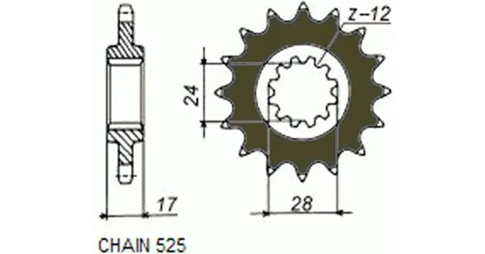 Tukkuhinta Sunstar eturatas SUNF412, 15 hammasta