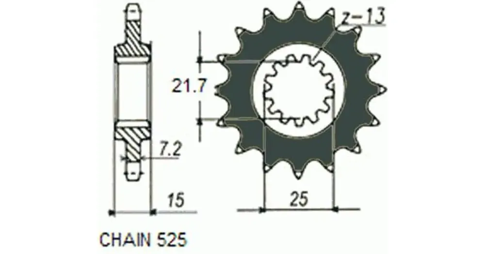 Sunstar eturatas SUNF417, 14 hammasta Kausialennus