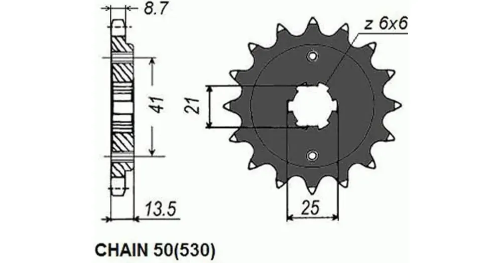 Uutuus Sunstar SUNF515 eturatas, 16 hammasta