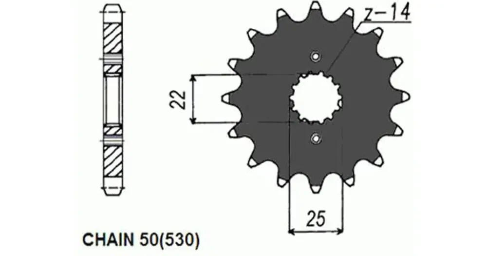 Osta Nyt Sunstar SUNF526 eturatas, 14 hammasta