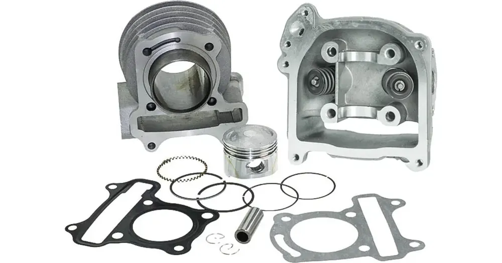 Osta Tänään Sylinterisarja kannella 44.00mm 60cc valurauta tappi 13mm EGR 139QMB/QMA (GY6 50) 4T