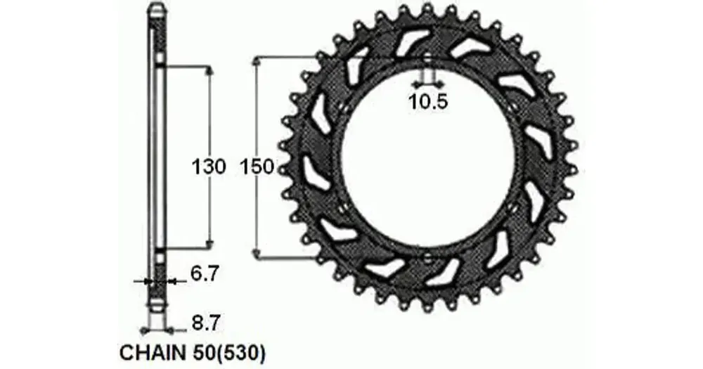 Takaratas SUNSTAR TERÄS SUNR1-5601 40 hammasta Alennettu