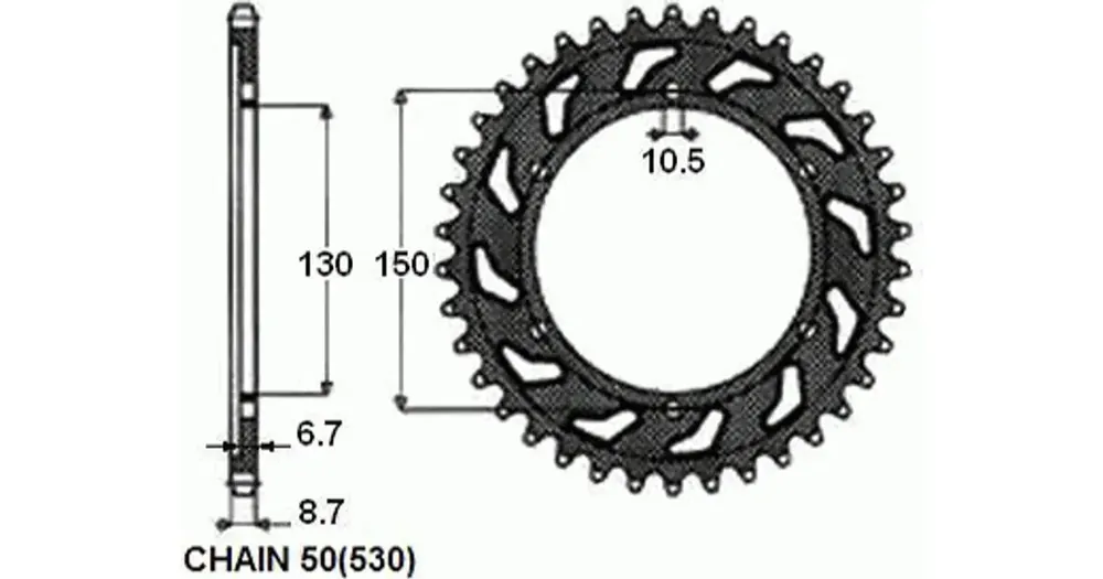 Takaratas SUNSTAR TERÄS SUNR1-5601 46 hammasta Tilaa Heti