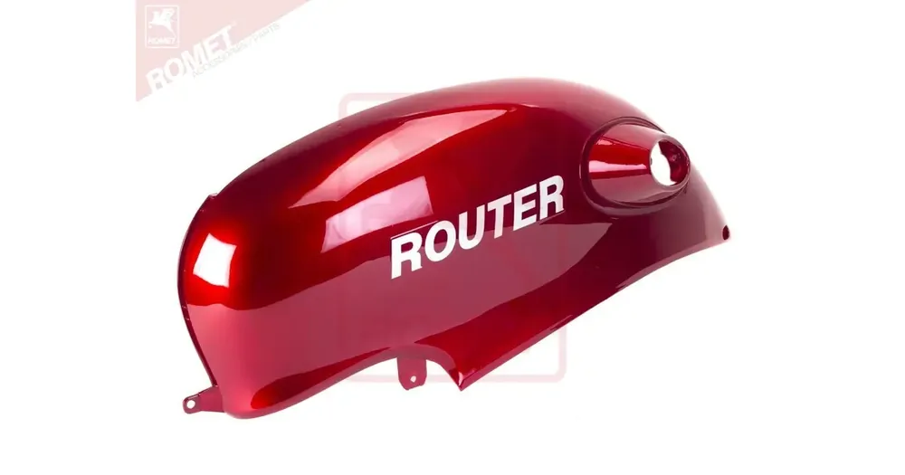 Kausialennus Takakate ylä vasen punainen Router Retro VSP