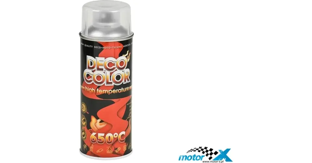 Deco Color 650° lämmönkestävä lakka, väritön, 400ml (esim. pakoputkiin) Turvallinen Maksu