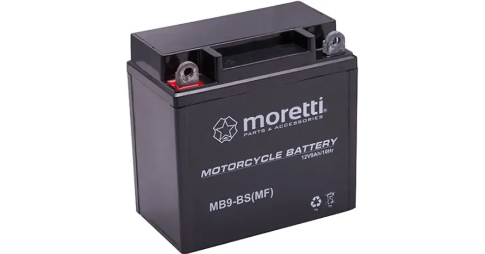 Moretti Parts MB9-BS geeliakku 12V 9Ah 137x76x134mm 85CCA Alennettu