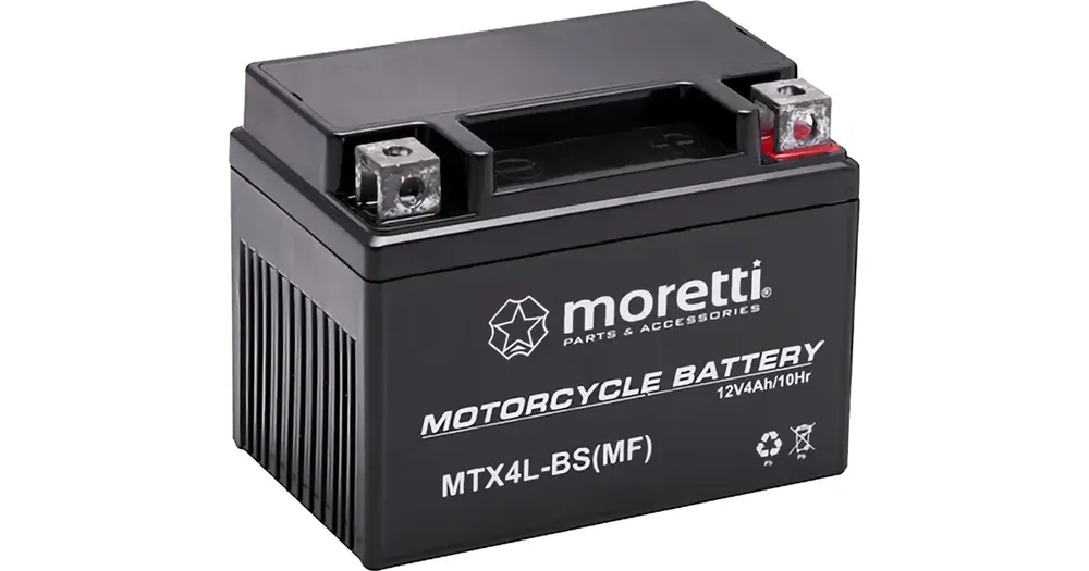 Moretti Parts MTX4L-BS geeliakku 12V 4Ah 113x70x85mm 50CCA Superhinta