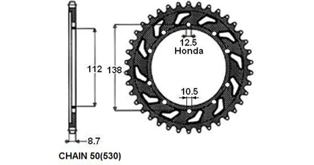 Takaratas 39 hammasta, teräs, Sunstar SUNR1-5486 Päivän Tarjous