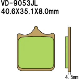 Vesrah Sintered Metal VD-9053JL -jarrupalat Heti Saatavilla