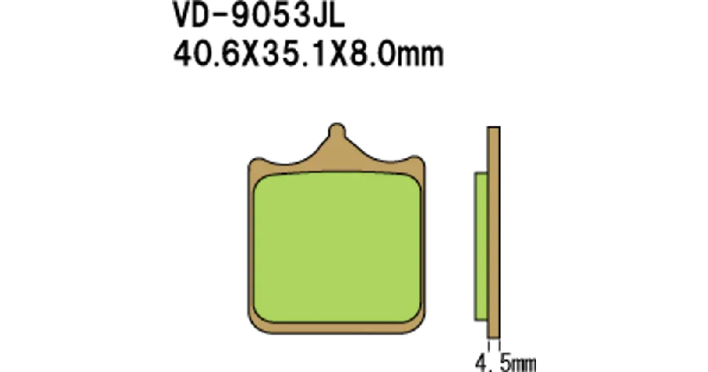 Vesrah Sintered Metal VD-9053JL -jarrupalat Heti Saatavilla