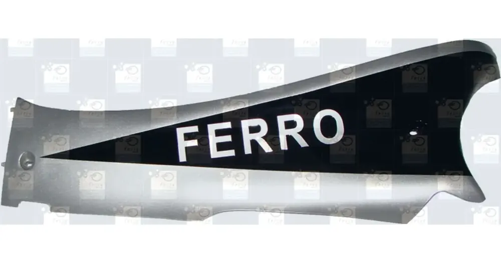 Kuuma Tarjous Vasemman puolen kynnyssuojus, hopeanmusta "Ferro"