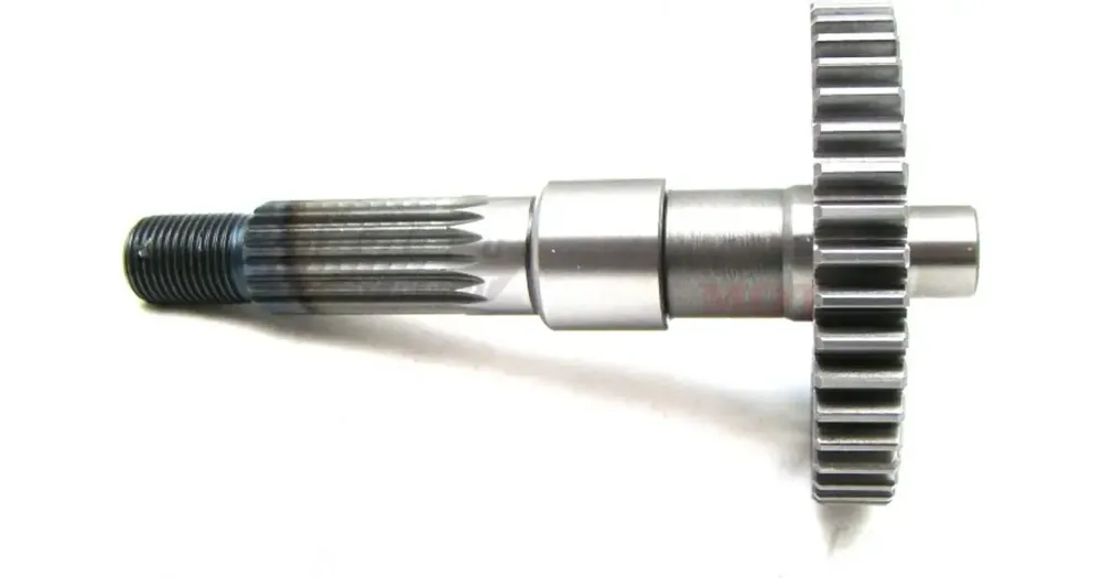 Flash-Tarjous Takavaihteiston lähtöakseli, pituus 141mm, 44 hammasta, 18 uraa 1PE40QMB/1E40QMA/QMB 2T